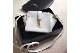 YSL-BAG-L-TC-102 Toy Cabas Crossbody Calfskin Oiled Grained White