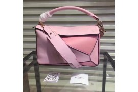 LW-BAG-L-PUZ-102 Puzzle Shoulder Bag Calfskin Tri Tone Light Pink