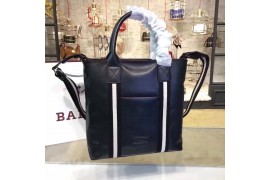 BLY-BAG-M-TT-101 Top Handle Top Bag Calfskin Black White/Black Stripe