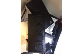 GU-WAL-M-GXL-101 Card Holder/Wallet Calfskin Smooth Gucci XL Insignia Black