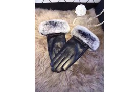 CHA-ACC-GL-104 Ladies Winter Glooves Lambskin Wool Black