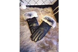 CHA-ACC-GL-106 Ladies Winter Glooves Lambskin Wool Black