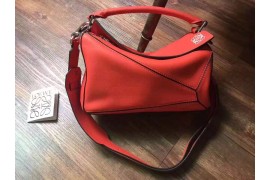 LW-BAG-L-PUZ-082 Puzzle Shoulder Bag Calfskin Single Tone Red