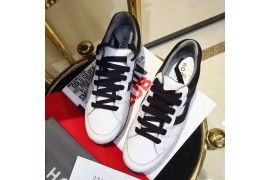 HOG-SH-L-SNK-103 Thick Sole Sneakers Calfskin White/Black 