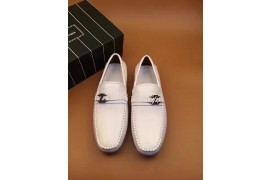 EZ-SH-M-LF-101 Loafers Z Signature Calfskin White 