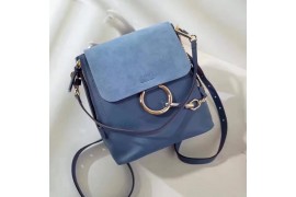 CHL-BP-FAYE-102 Faye Suede Flap with Leather Light Blue