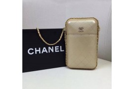 CHA-ACC-PB-101 Phone Bag Calfskin Gold 
