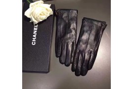 CHA-ACC-GL-102 Ladies Winter Glooves Lambskin Wool Black 