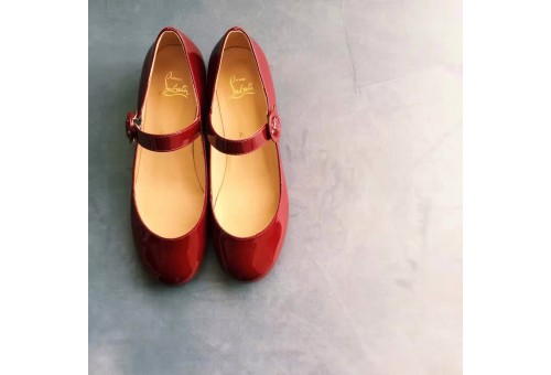 CL-SH-L-DFH-101 Calkskin Low Heels Patent Red