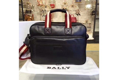 BLY-BAG-M-TN-102 Thoron Top Handle/Shoulder Bag Calkskin Black 