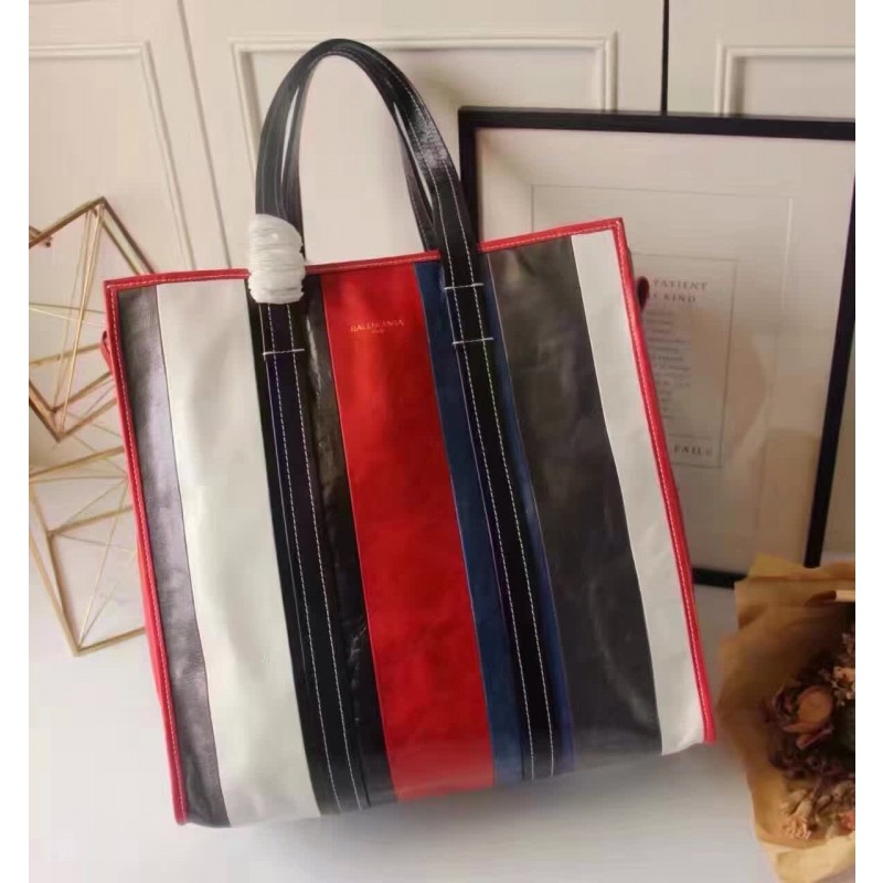 BAL-BAG-L-BS-101 Bazar Shopper Stripe Design Shopping Bag
